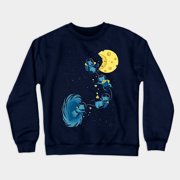 Black (Mouse) Hole Crewneck Sweatshirt by Made With Awesome